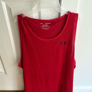 Under Armour men's Red Tank Top size XL the tech tank